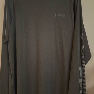 Columbia Men's Charcoal Long Sleeve Tee